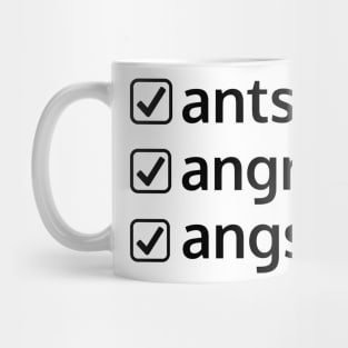 antsy angry angsty Mug